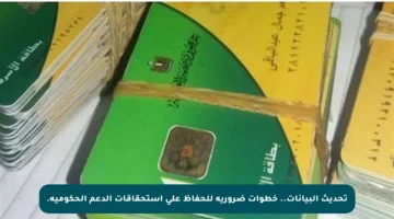 تحديث البيانات.. خطوات ضرورية للحفاظ على استحقاقات الدعم الحكومية.